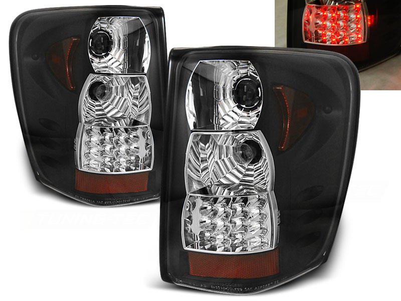 Zadné svetlá Jeep Grand Cherokee 99-05 LED Black