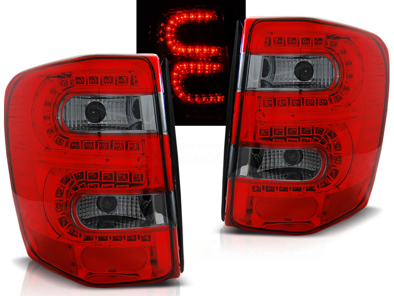 Zadné svetlá Jeep Grand Cherokee 99-05 LED Red Smoke