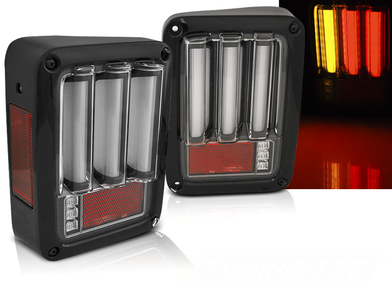 Zadné svetlá Jeep Wrangler JK 07-18 LED BAR Black