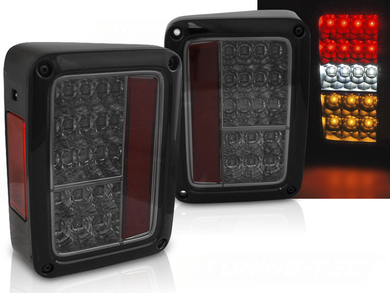 Zadné svetlá Jeep Wrangler JK 07-18 LED Smoke - 24