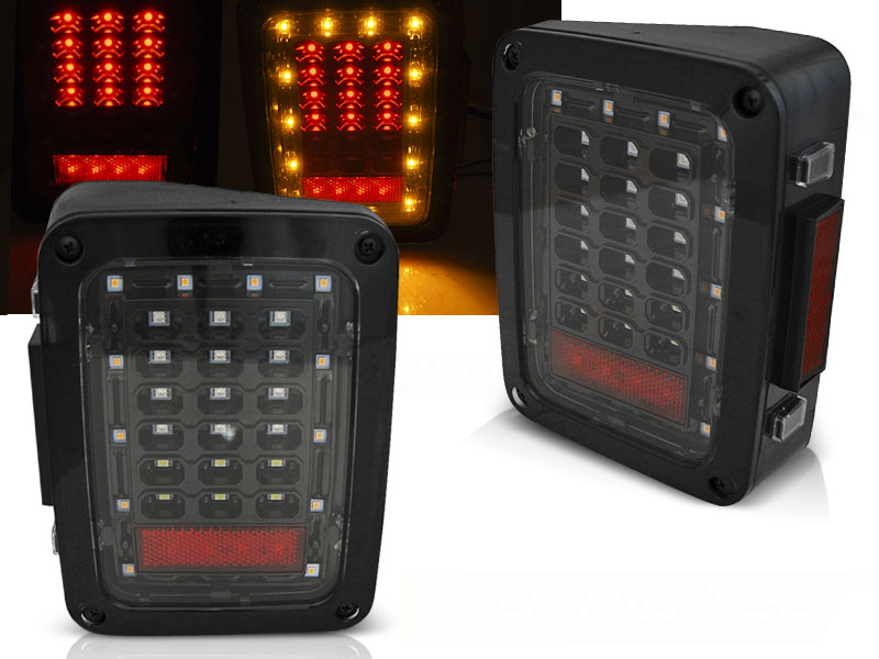 Zadné svetlá Jeep Wrangler JK 07-18 LED Black - 25