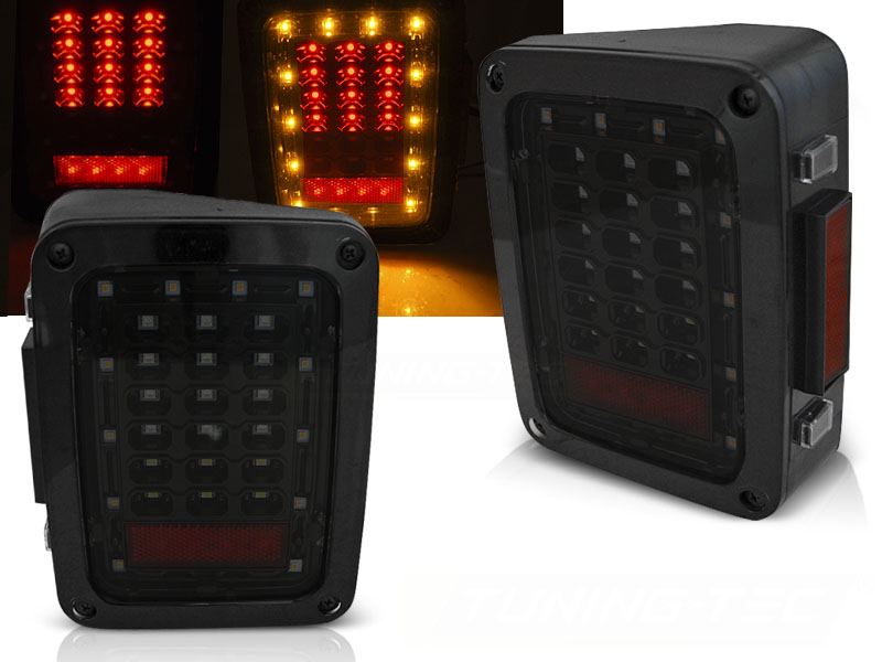 Zadné svetlá Jeep Wrangler JK 07-18 LED Smoke - 26