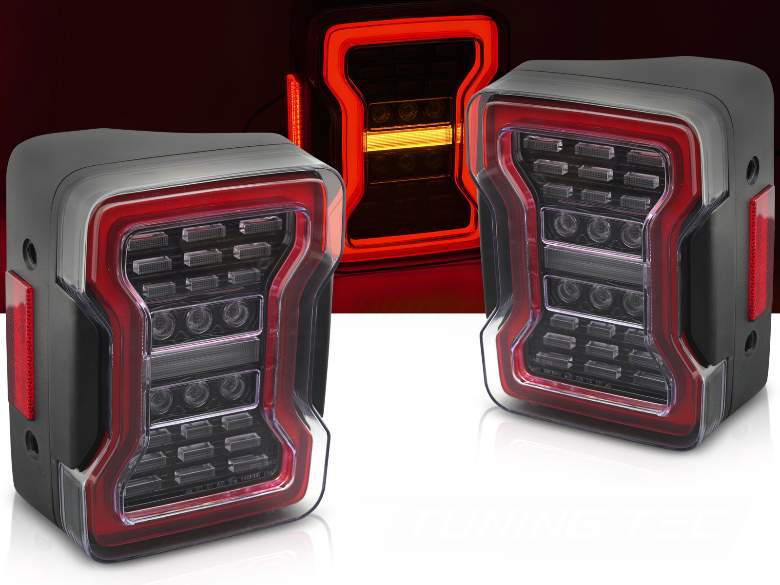 Zadné svetlá Jeep Wrangler 07-18 LED Black