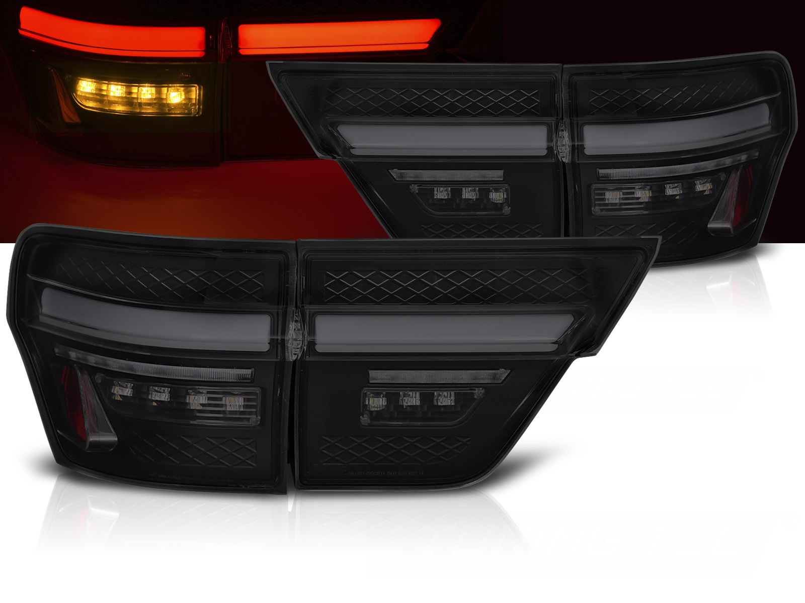 Zadné svetlá Jeep Grand Cherokee WK2 11-13 LED Smoke