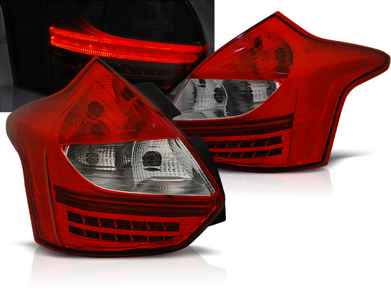 Zadné svetlá Ford Focus 3 11-14 LED Red White