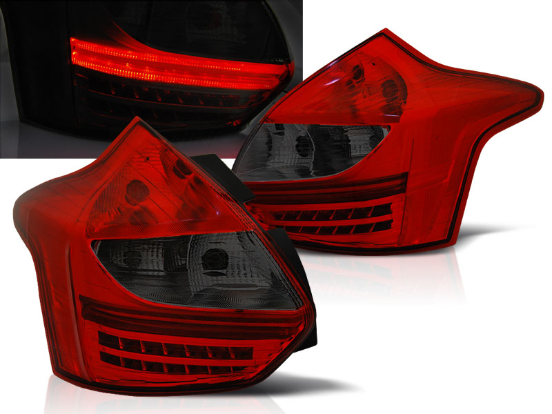Zadné svetlá Ford Focus 3 11-14 LED Red Smoke