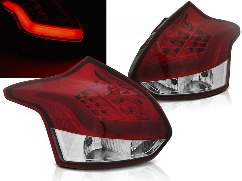 Zadné svetlá Ford Focus MK3 11-14 HB LED BAR Red White