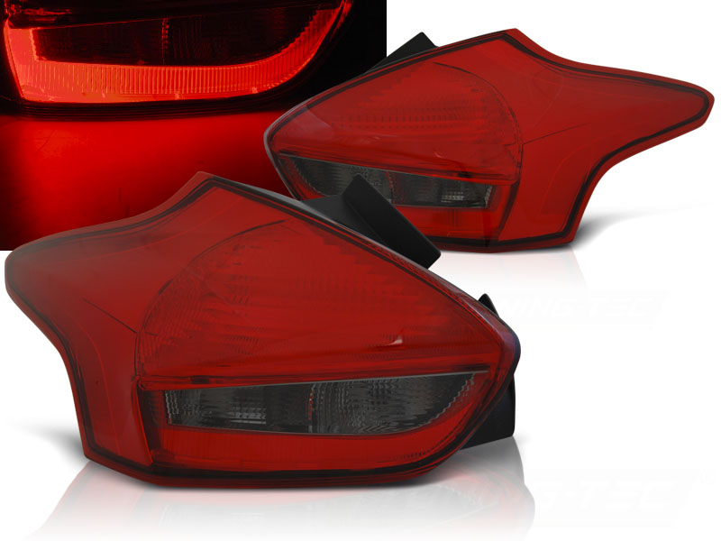 Zadné svetlá Ford Focus MK3 15-18 HB LED Red Smoke