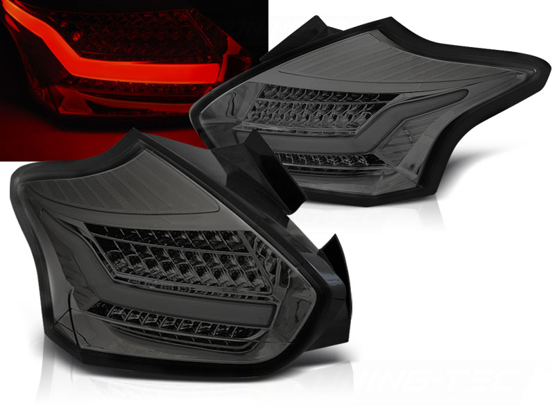 Zadné svetlá Ford Focus MK3 15-18 HB LED BAR Dynamic Smoke