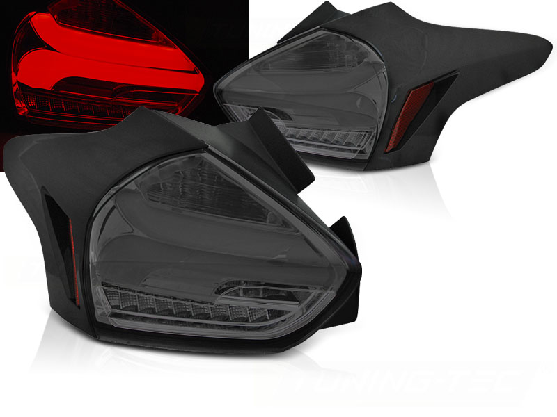 Zadné svetlá Ford Focus MK3 11-14 HB Dynamic Smoke