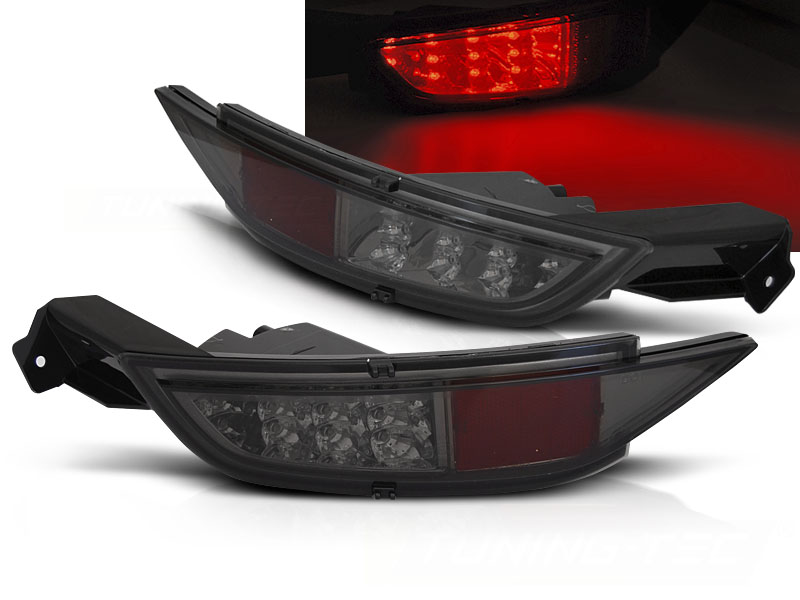 Zadné hmlovky Ford Fiesta MK7 08-16 LED Smoke