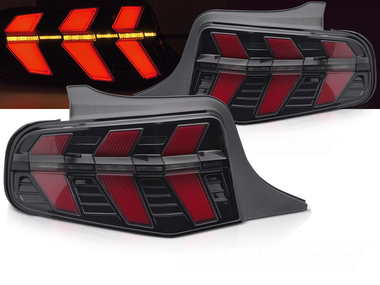 Zadné svetlá Ford Mustang 10-13 LED Black