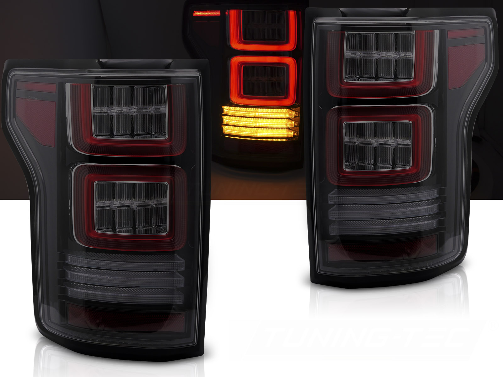 Zadné svetlá Ford F150 MK13 14-20 LED Dynamic Smoke