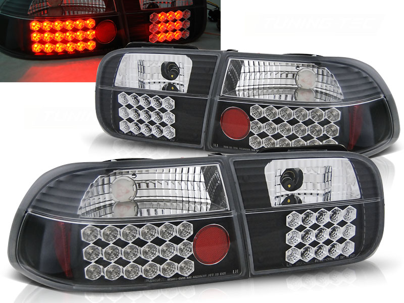 Zadné svetlá Honda Civic 91-95 2D/4D LED Black