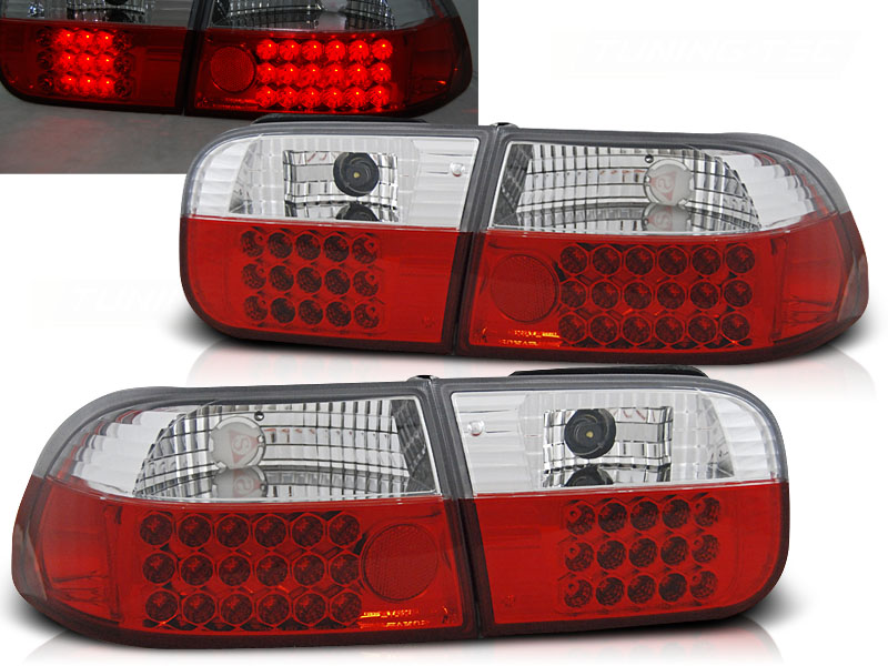 Zadné svetlá Honda Civic 91-95 2D/4D LED Red White