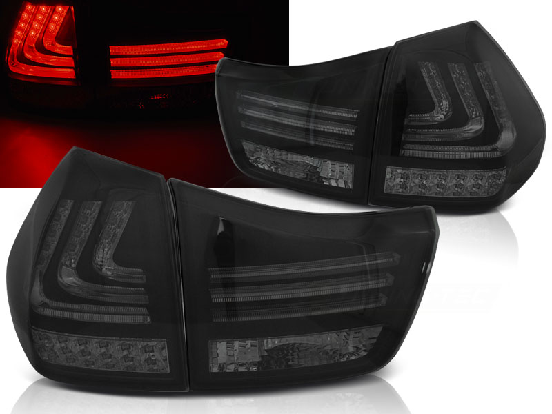 Zadné svetlá RX 330 350 03-08 LED Lexus Black Smoke