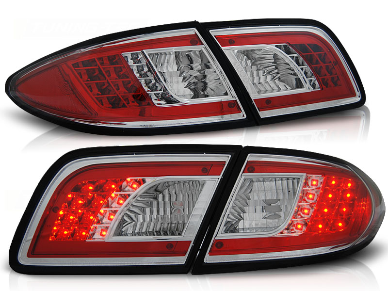 Zadné svetlá na Mazdu 6 02-07 LED Chrome
