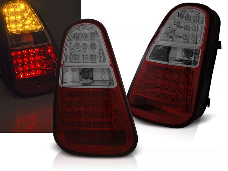 Zadné svetlá Mini Cooper R50 R52 R53 04-06 LED Red Smoke