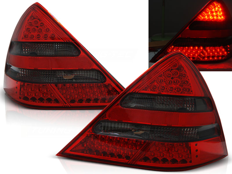 Zadné svetlá Mercedes R170 SLK 96-04 LED Red Smoke - 03