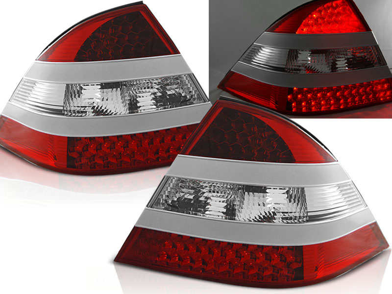 Zadné svetlá Mercedes S W220 98-05 Red LED