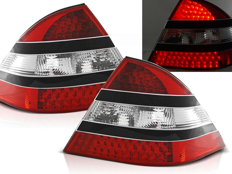 Zadné svetlá Mercedes S W220 98-05 LED Black
