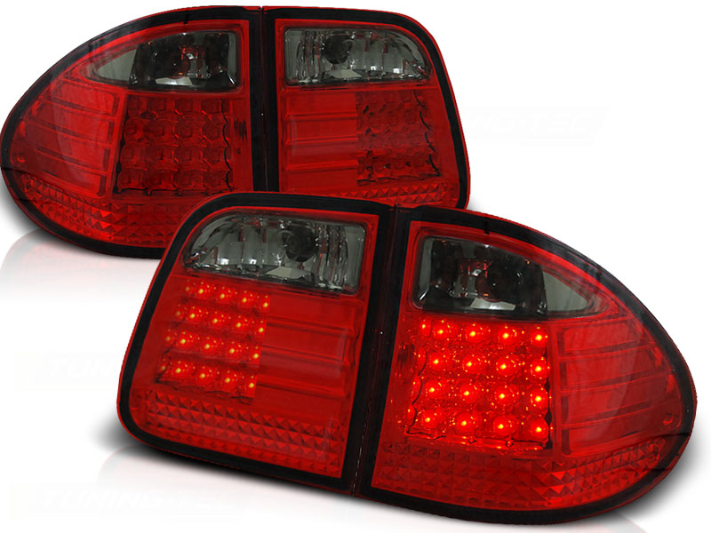 Zadné svetlá Mercedes E W210 Kombi 95-02 Red LED Smoke
