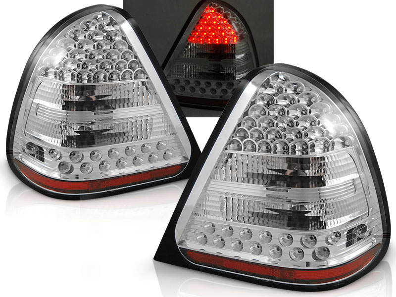 Zadné svetlá Mercedes C W202 93-00 LED Chrome