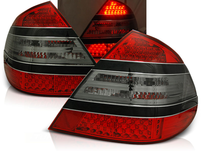 Zadné svetlá Mercedes E W211 Sedan 02-06 LED Red Smoke Black
