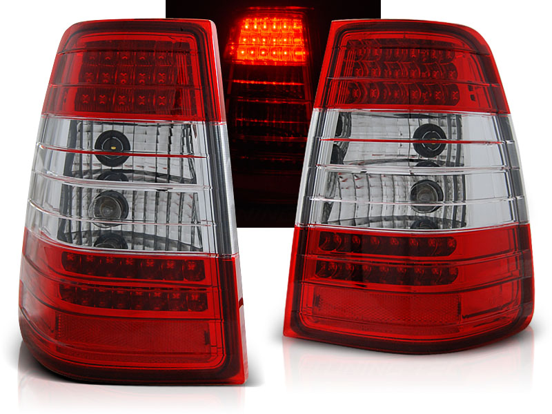 Zadné svetlá Mercedes W124 Kombi E 85-95 LED Red White