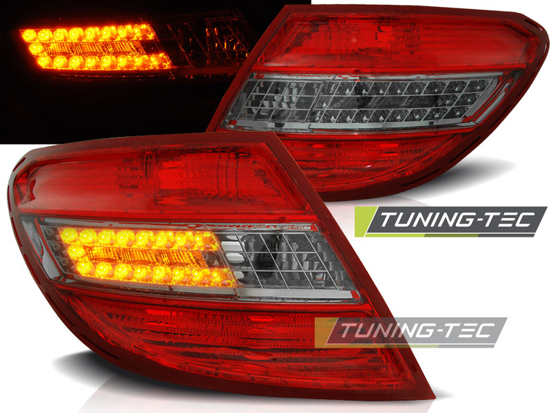 Zadné svetlá Mercedes C W204 Sedan 07-10 LED Red Smoke