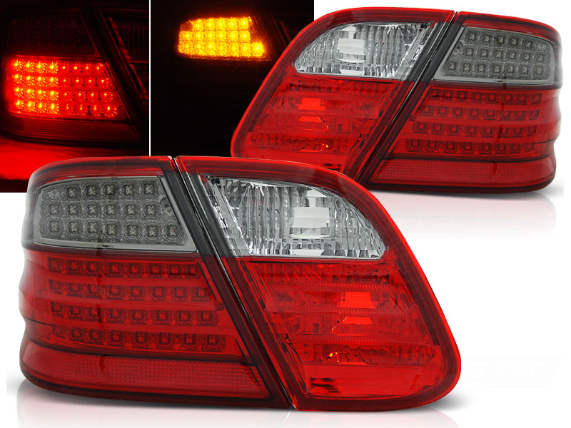 Zadné svetlá Mercedes CLK W208 97-02 LED Red Smoke
