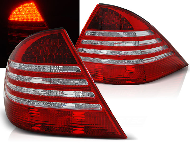 Zadné svetlá Mercedes W220 S-Trieda 98-05 LED Red White