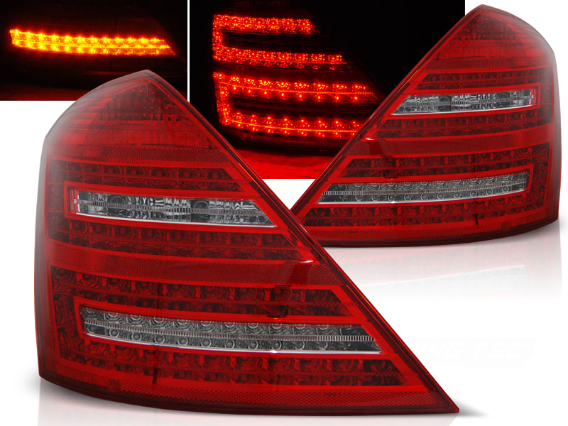 Zadné svetlá Mercedes W221 S 05-09 LED Red White