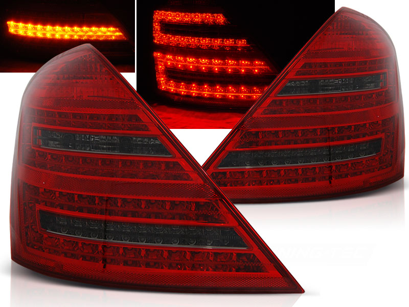 Zadné svetlá Mercedes W221 S 05-09 LED Red Smoke