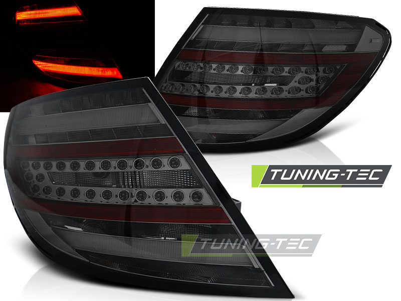 Zadné svetlá Mercedes C W204 Sedan 07-10 LED BAR Smoke