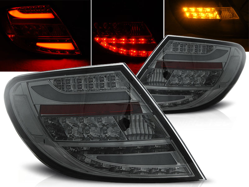 Zadné svetlá Mercedes W204 Sedan 07-10 LED BAR Smoke - 70