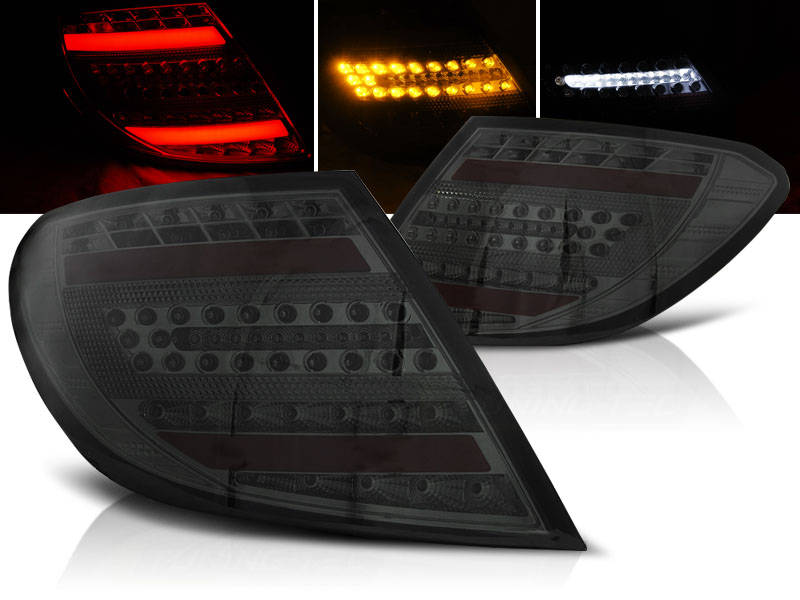Zadné svetlá Mercedes W204 Sedan 07-10 LED BAR Smoke - 73