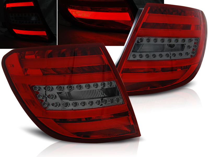 Zadné svetlá Mercedes W204 Kombi C 07-10 LED Red Smoke