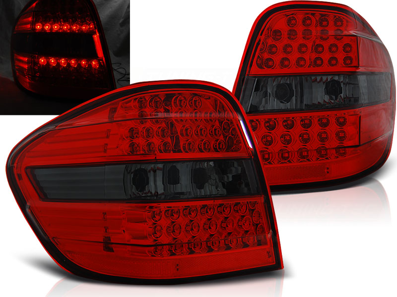 Zadné svetlá Mercedes W164 M-Trieda 05-08 LED Red Smoke - 93