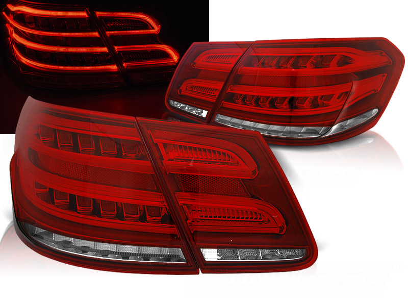 Zadné svetlá Mercedes E W212 09-13 Dynamic Red White