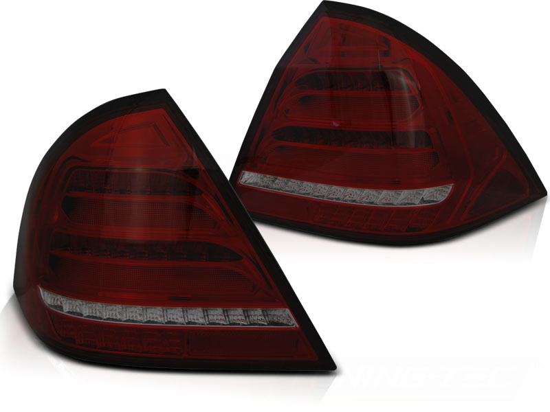 Zadné svetlá Mercedes W203 Sedan 04-07 LED BAR Red Smoke