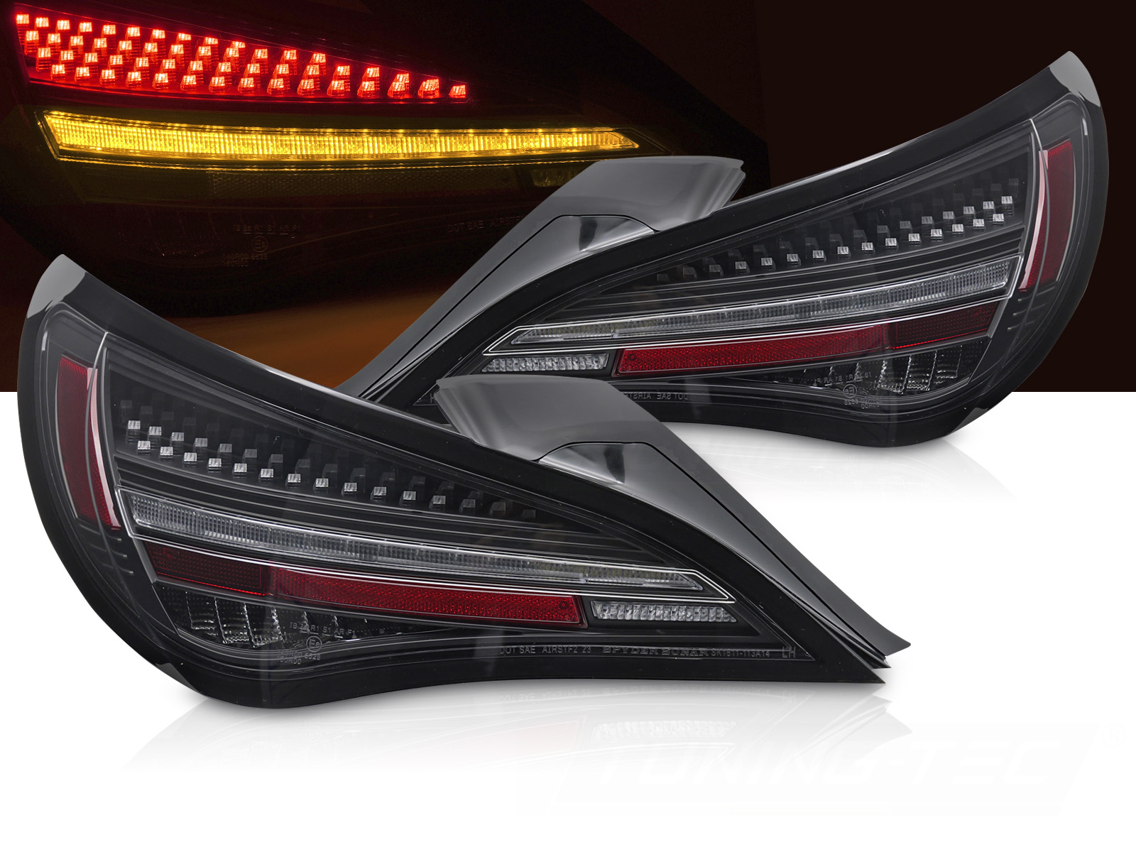 Zadné svetlá Mercedes CLA C117 13-19 LED Black
