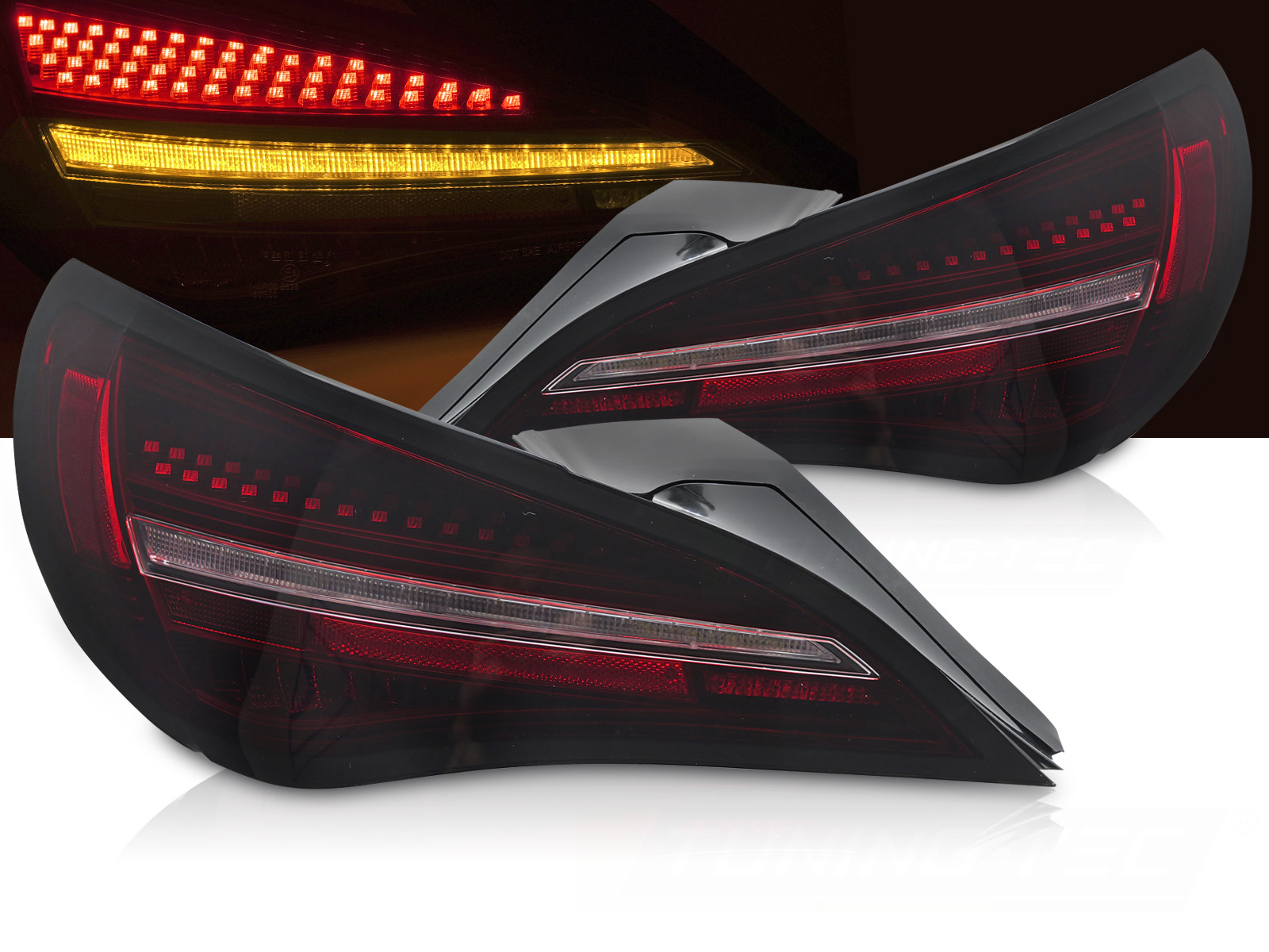 Zadné svetlá Mercedes CLA C117 13-19 Red LED Black