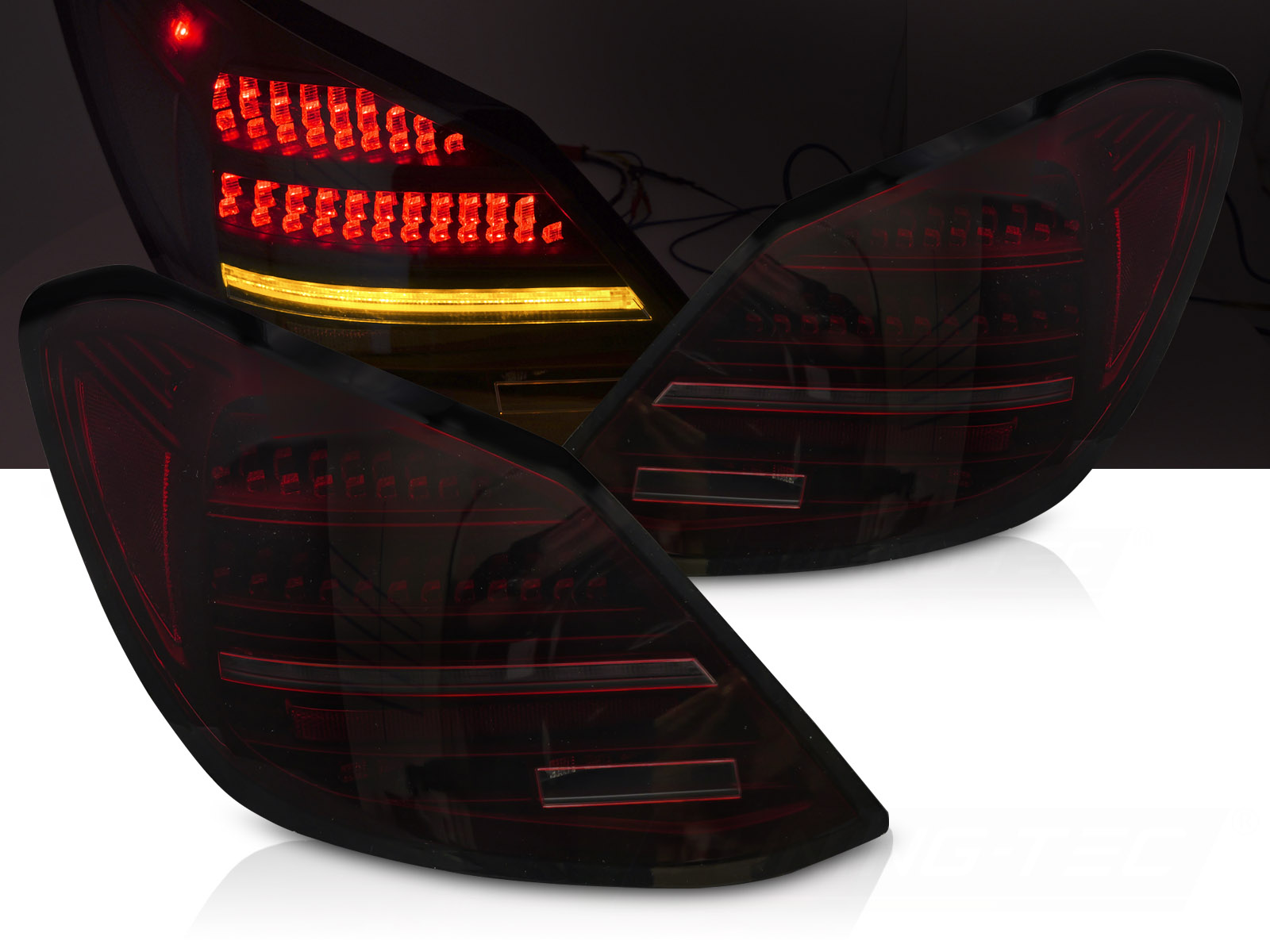 Zadné svetlá Mercedes C W205 14-21 LED Red Smoke