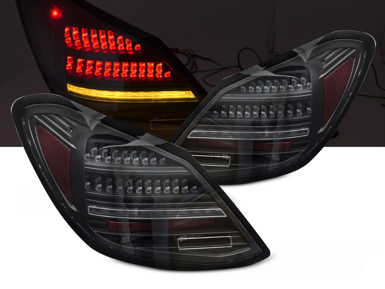 Zadné svetlá Mercedes C W205 14-21 LED Black