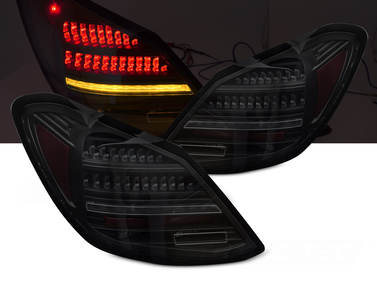 Zadné svetlá Mercedes C W205 14-21 LED Smoke
