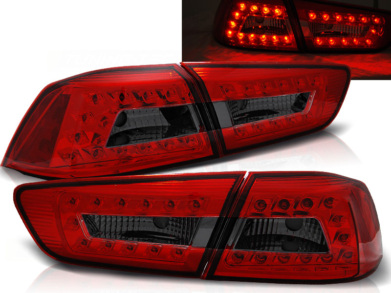 Zadné svetlá Mitsubishi Lancer 8 Sedan 08-11 LED Red Smoke