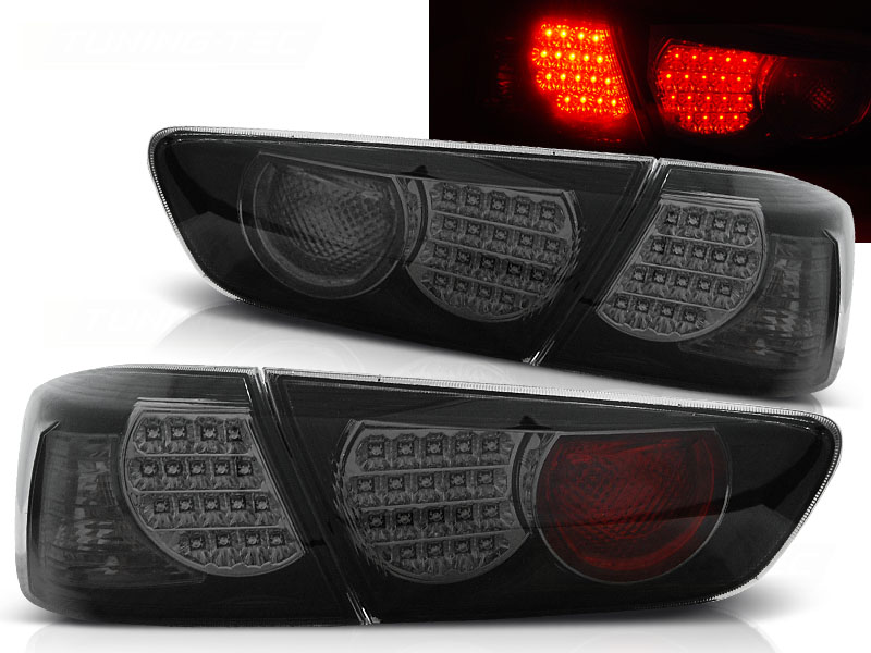 Zadné svetlá Mitsubishi Lancer 8 Sedan 08-11 LED Black Smoke