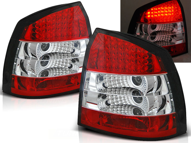 Zadné svetlá Opel Astra G 3/5D 97-04 LED Black - 06