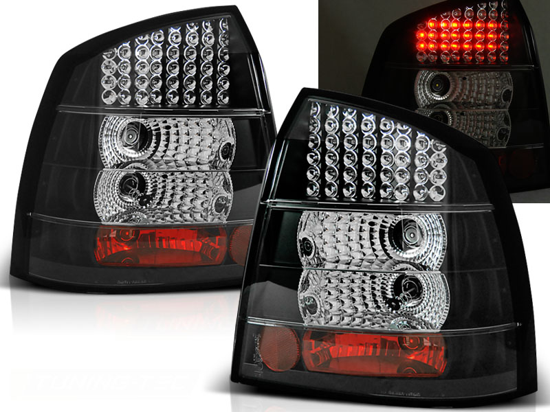 Zadné svetlá Opel Astra G 3/5D 97-04 LED Black - 07